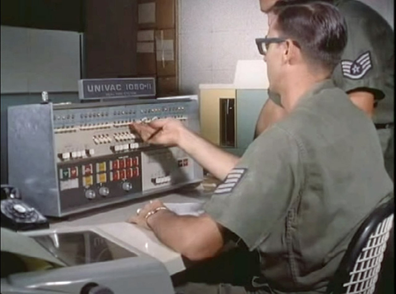Univac 1050-II, 1964, the first computer to use ASCII.